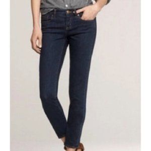J. Crew Factory Stretch Toothpick Dark Wash Mid Rise Skinny Jeans Sz 29